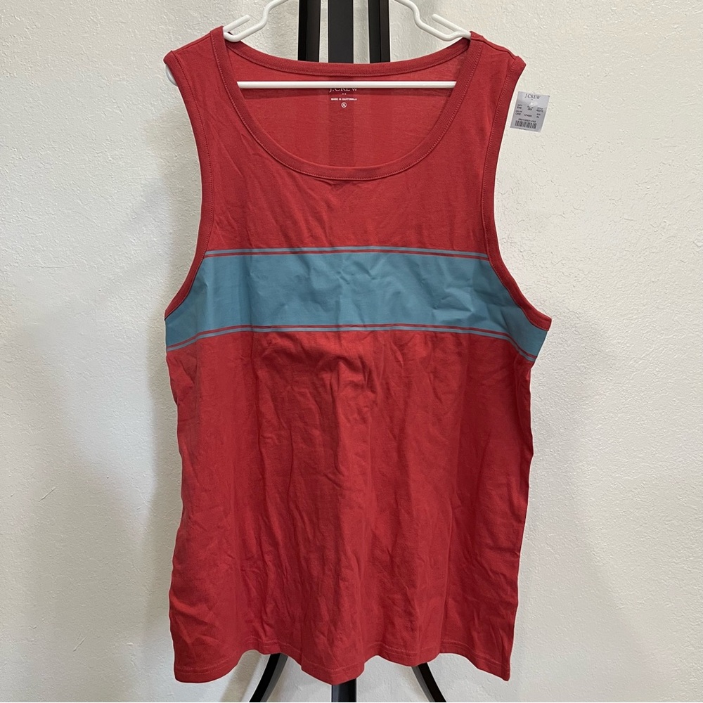 Men's J. Crew Classic Red Tank Top